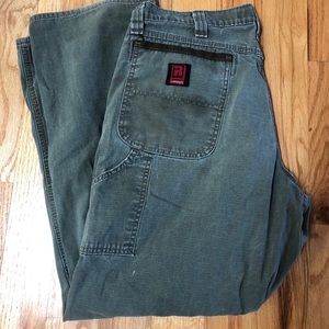 36x30 Wrangler Riggs work wear slate green